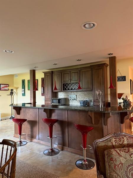 Basement bar and kitchenette cleaned after remodel