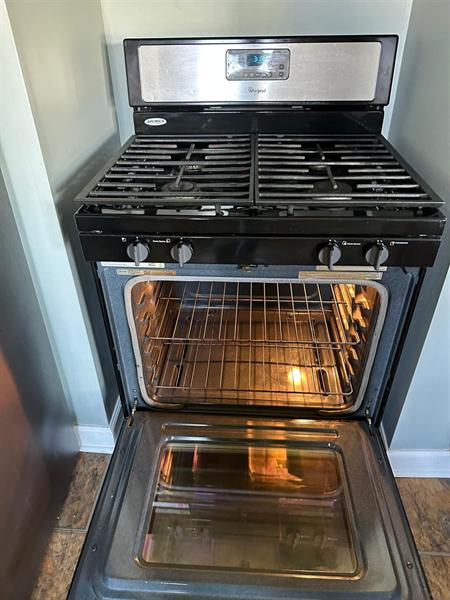 Oven interior deep cleaned